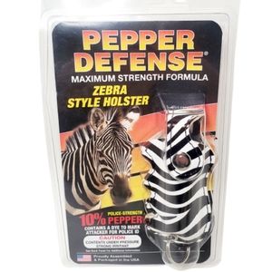 New Pepper Defense Zebra Holster Key Chain